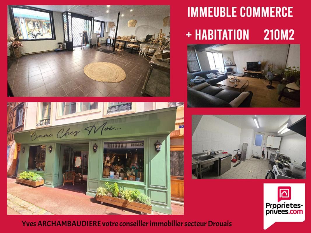 DREUX Immeuble Dreux 6 pièce(s) 210 m2 avec local commercial 1