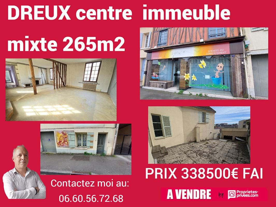 DREUX Immeuble centre ville Dreux 12 pièce(s) 265 m2 1