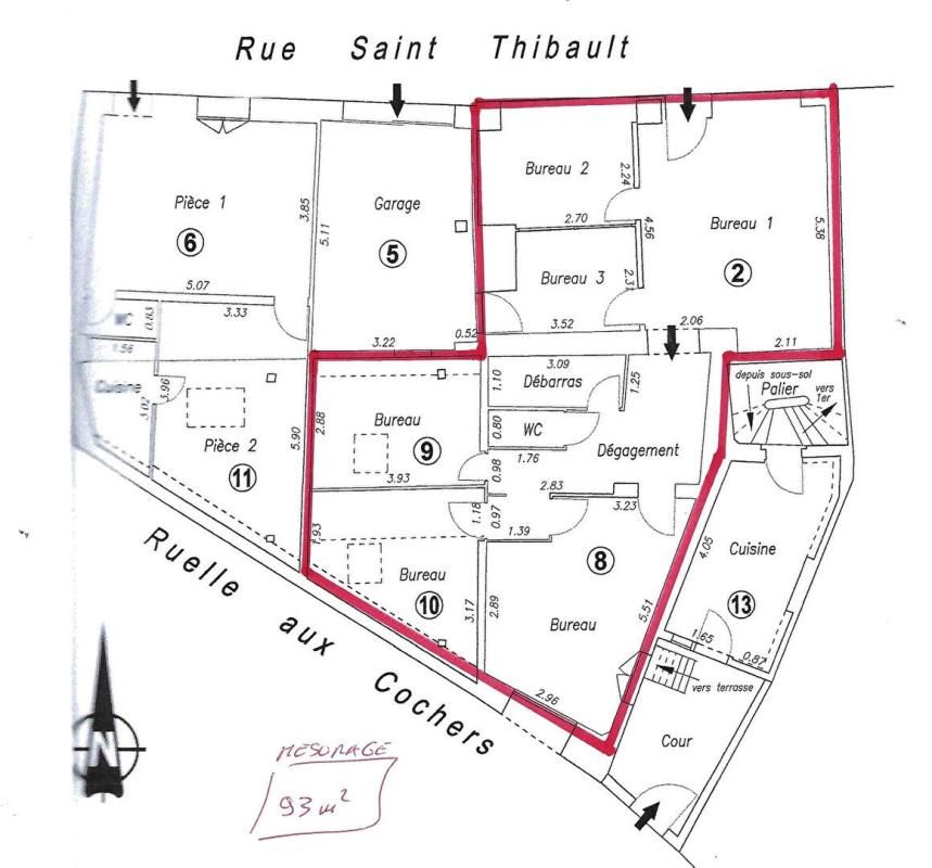DREUX Immeuble centre ville Dreux 12 pièce(s) 265 m2 4
