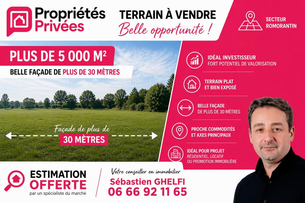 ROMORANTIN-LANTHENAY proche de Romorantin-1 terrain constructible d'environ 5061 m² 1