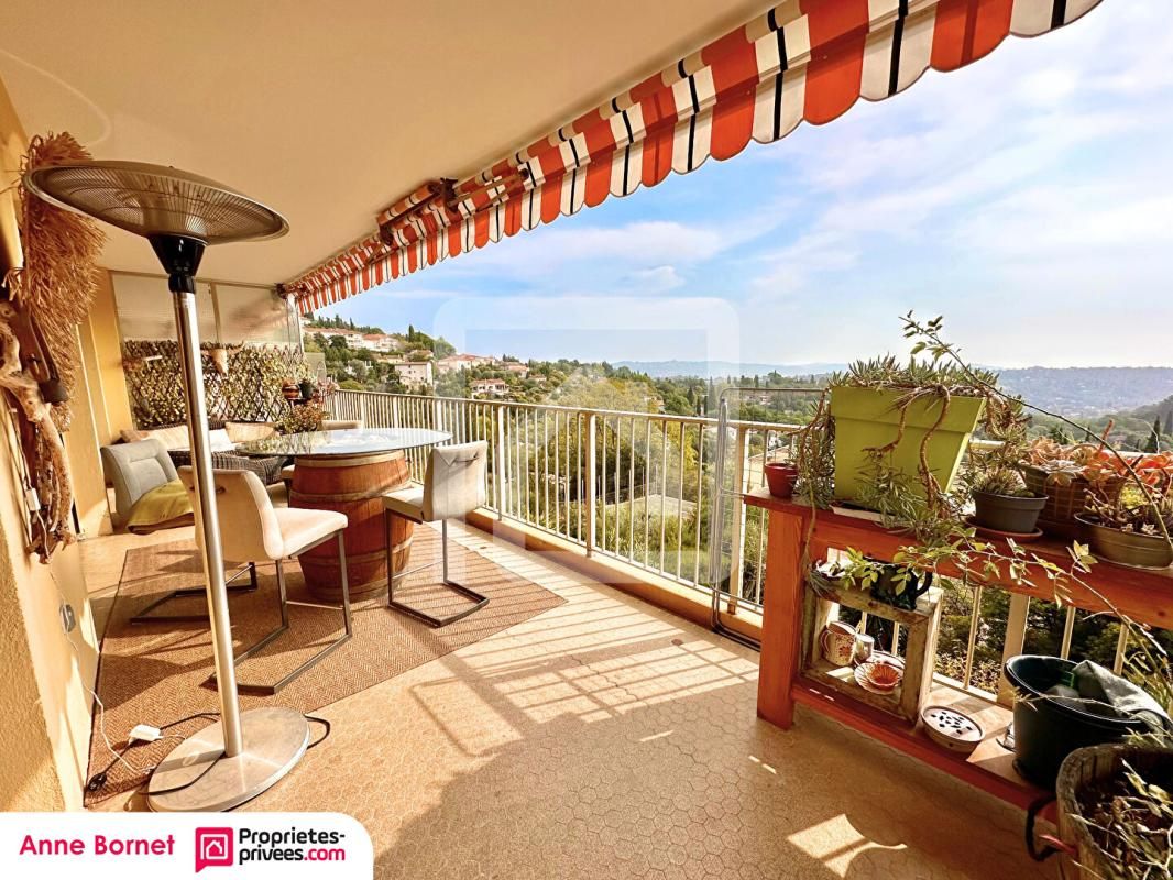 GRASSE Appartement 4 pièces 93 m2 avec terrasse vue panoramique mer, garage, parking privatif et cave 4