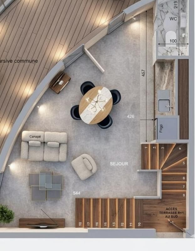 LE CAP D'AGDE Le haut de gamme s'invite dans ce Duplex de plus de 87 m² au sein du village naturiste du Cap d'Agde 4