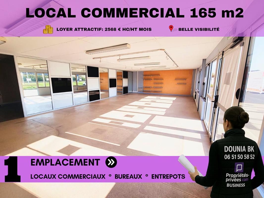 SAINT MAXIMIN - Local commercial 165 m², ZAC