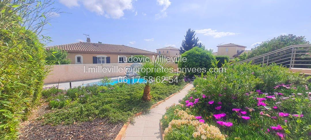 MAGALAS Jolie villa de 156m² avec grand  garage/piscine sur jardin paysager de 1161m² 2