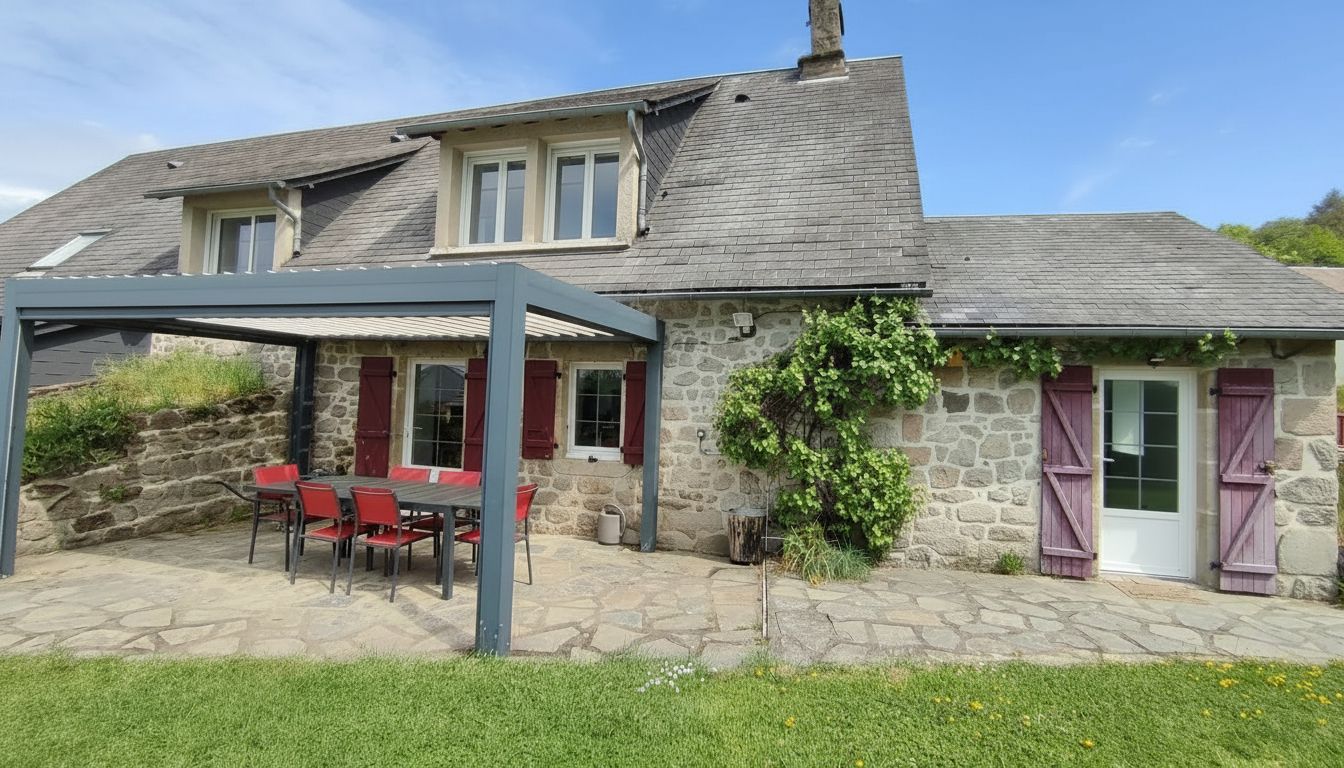 ROCHE-LE-PEYROUX Maison de caractère en pierre avec dépendances et beau terrain plat à Roche le Peyroux 19160 2