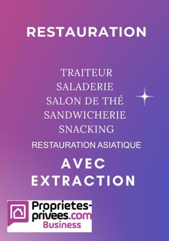 75011 PARIS : SALON DE THÉ SNACK RESTAURATION 52 M² - EXTRACTION - POSSIBLE POUR UN BAR - RESTAURANT - TRAITEUR - RUE VIVANTE ET FRÉQUENTÉE À FORT PASSAGE