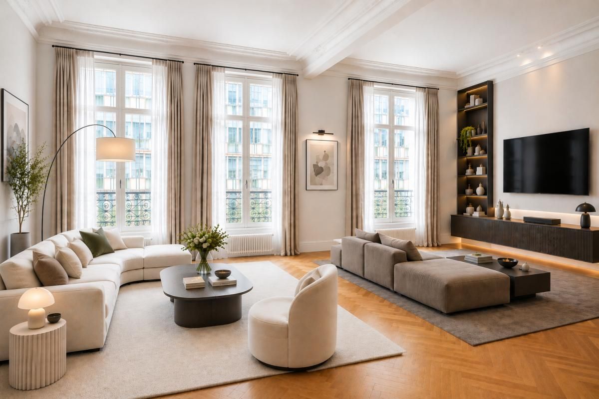 Paris Ternes-Bayen 4 pièces 105m2 - 2-3 chambres