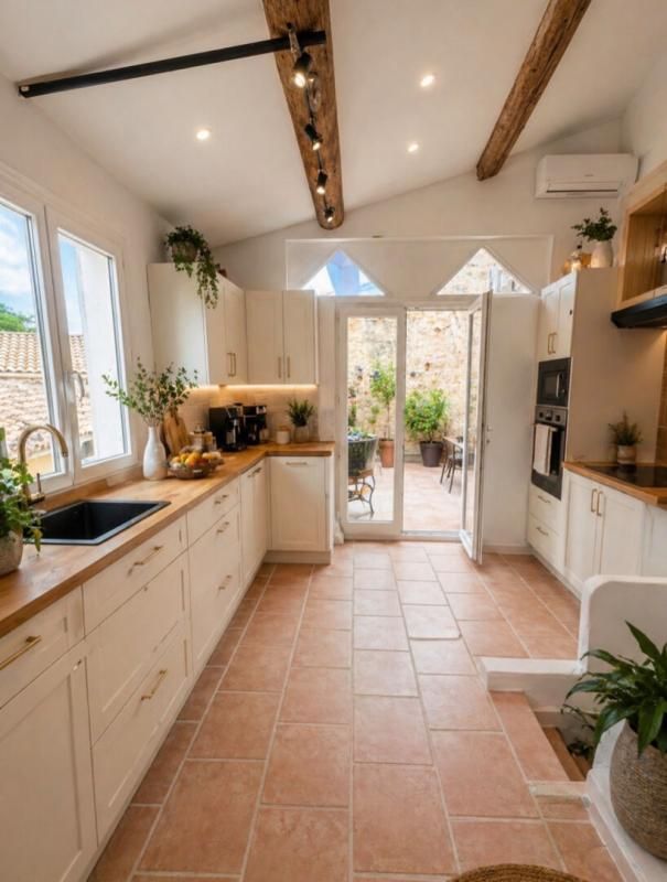 Maison de ville avec patio