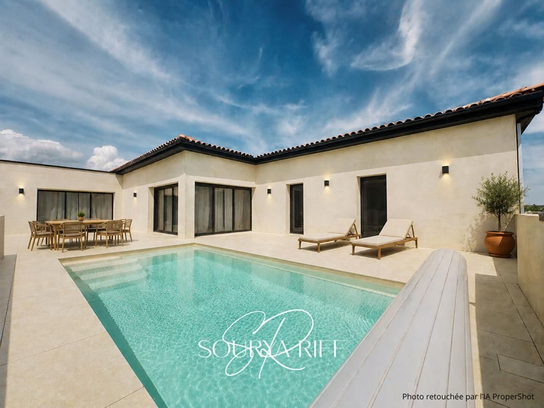 EN EXCLUSIVITE Villa d 'Architecte avec piscine à 10 min de Carcassonne