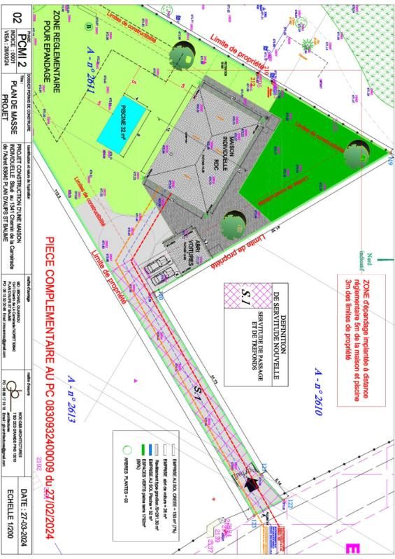 PLAN-D'AUPS-SAINTE-BAUME Terrain  2000 m2 PC accorde 4