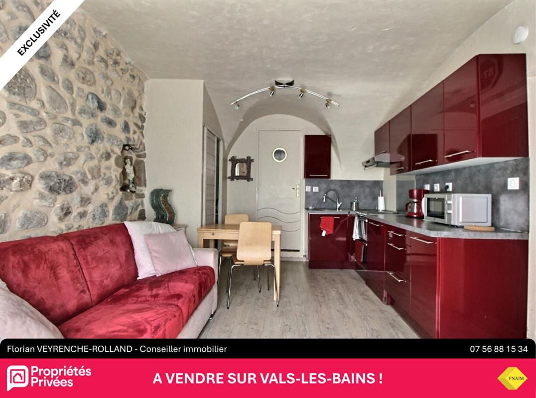 VALS-LES-BAINS Studio Vals Les Bains 1 pièce 17.55 m2 1