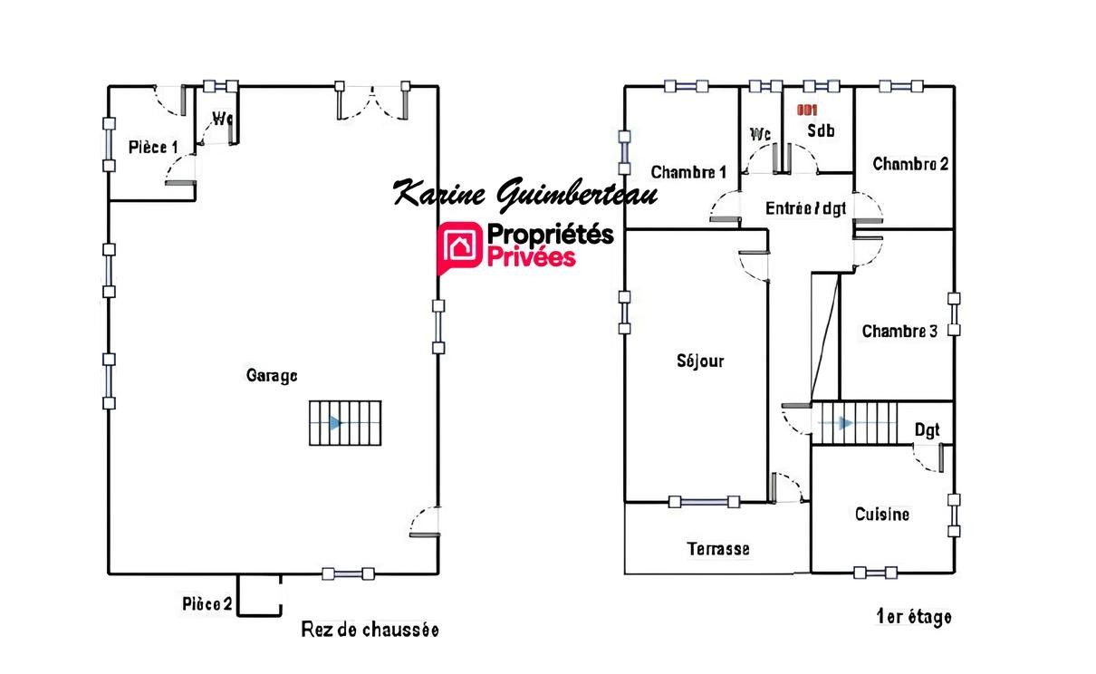 SAINT-DENIS-DE-PILE Axe passant : Saint Denis De Pile / Maison 3 chambres - garage - jardin 4