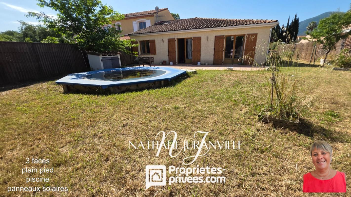 Villa de plain-pied, 108 m2, DPE A avec piscine et garage