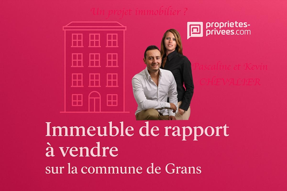 GRANS Pleine Propriété Immeuble Mixte Prêt à Exploiter  Grans Centre ville 1