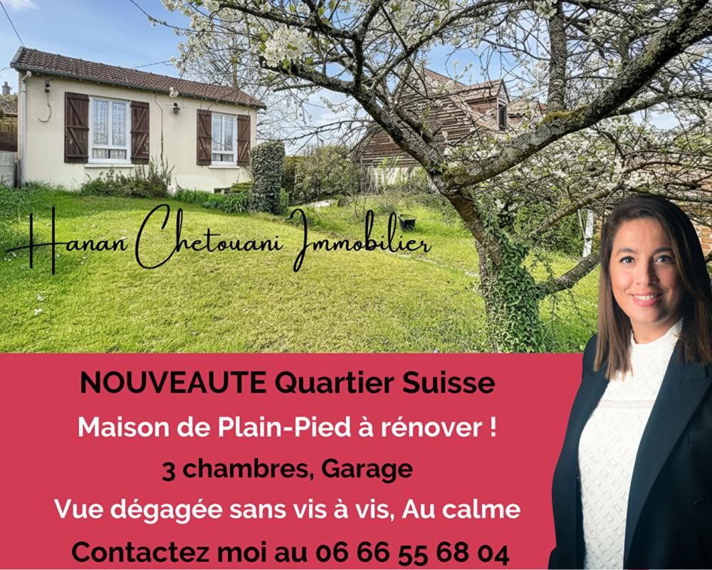 Quartier Suisse Maison Plain-pied à rénover, 3 chambres  Fort potentiel