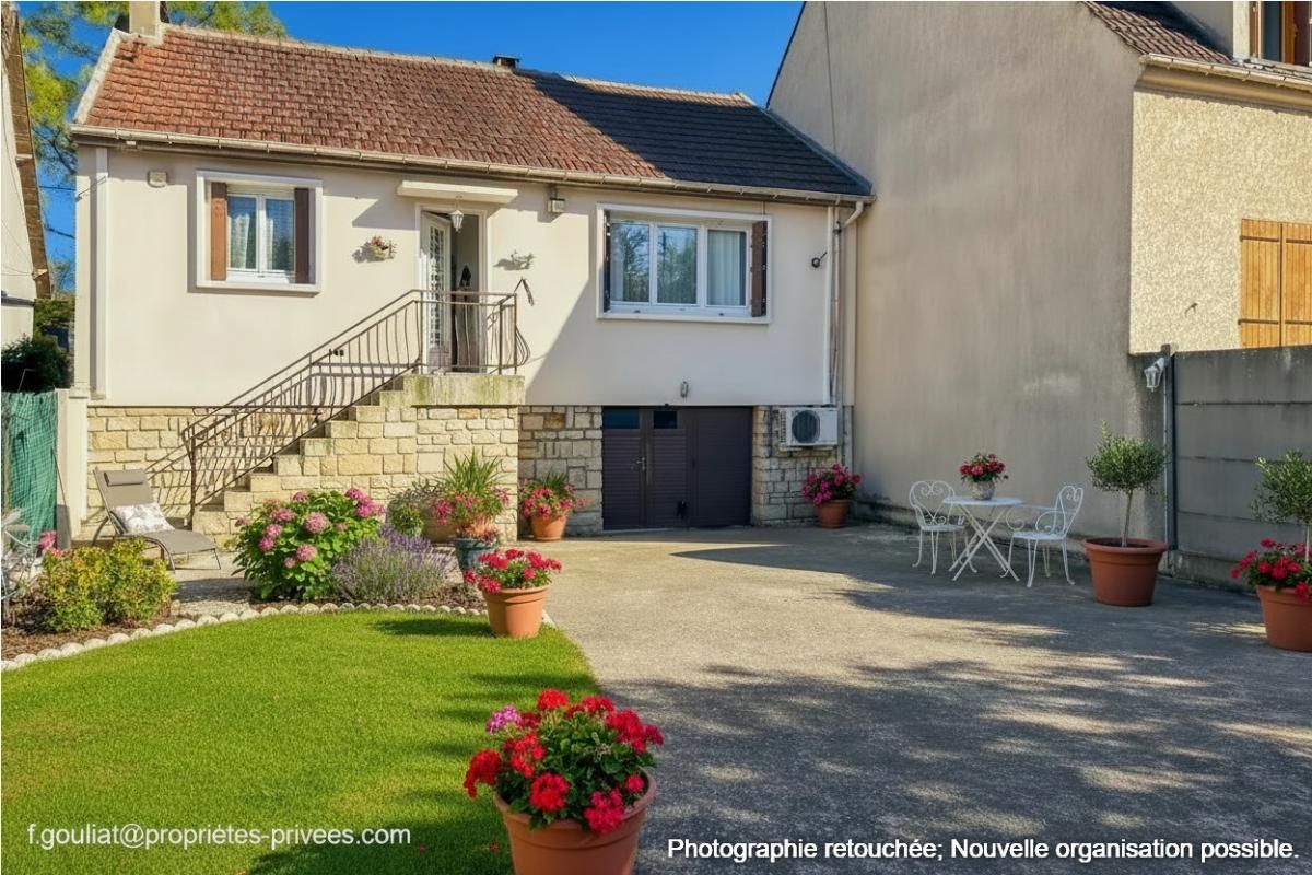 MONTFERMEIL Montfermeil 93370 .Pavillon avec jardin arboré, stationnement multiple, sous-sol total 60 m² ? Fort potentiel 2