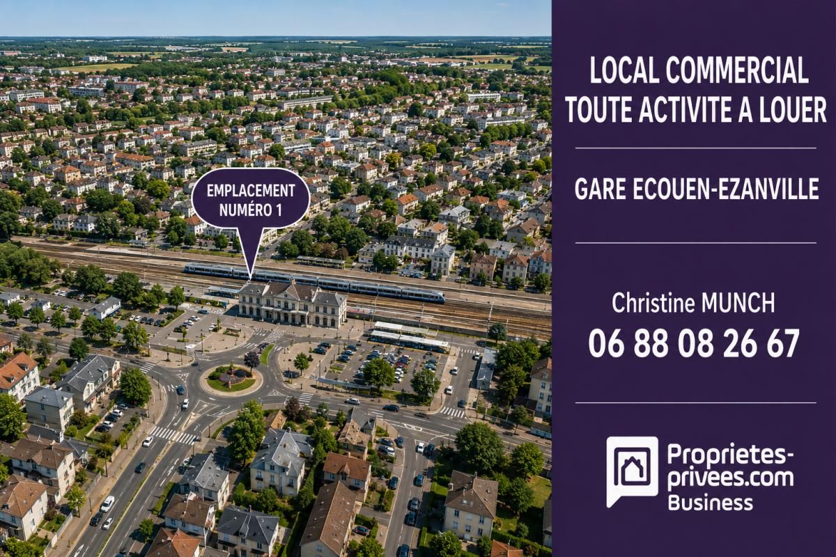 ECOUEN ECOUEN ZONE GARE - LOCAL COMMERCIAL A LOUER 2