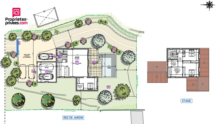 SAINT-CEZAIRE-SUR-SIAGNE Terrain à bâtir de 1245 m2 avec Permis accordé et purgé pour une villa 4 pièces et piscine 1