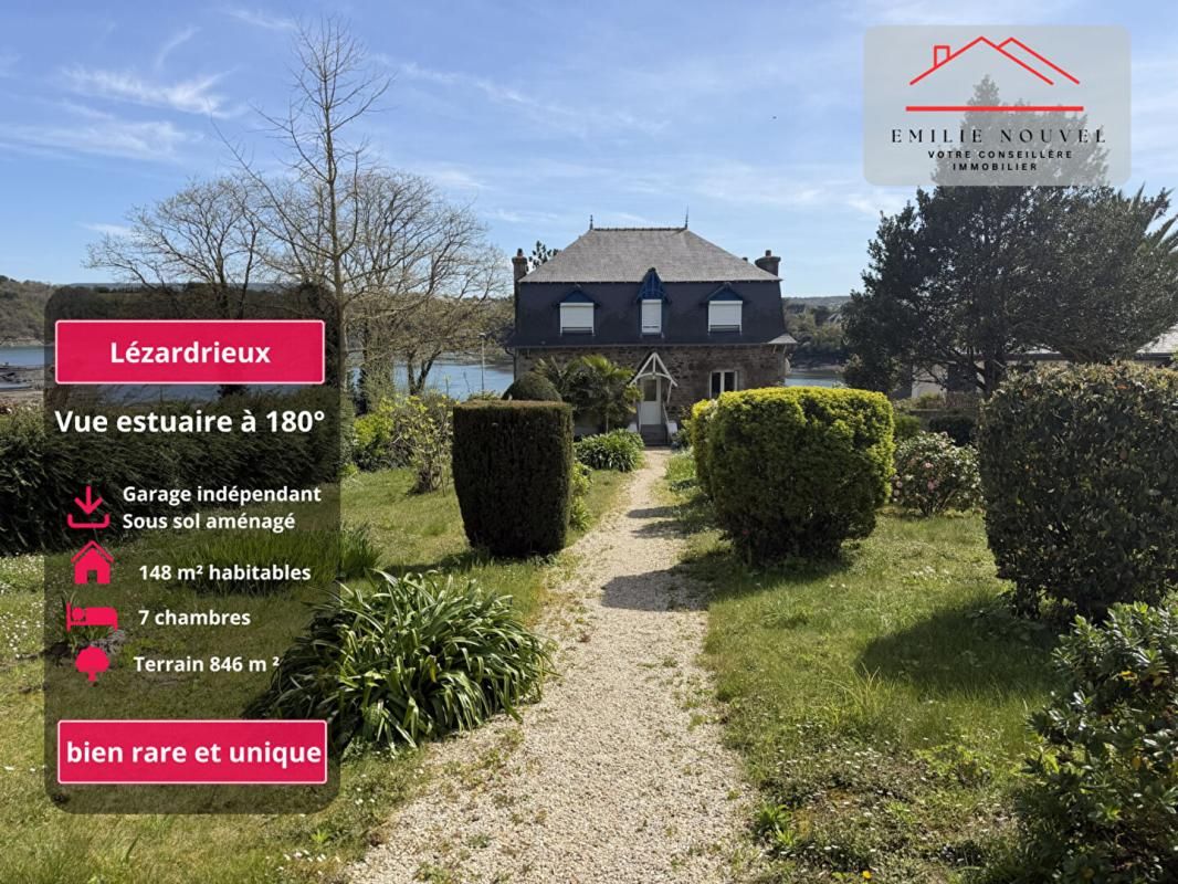 Lézardrieux ,Vue estuaire à 180° en première ligne