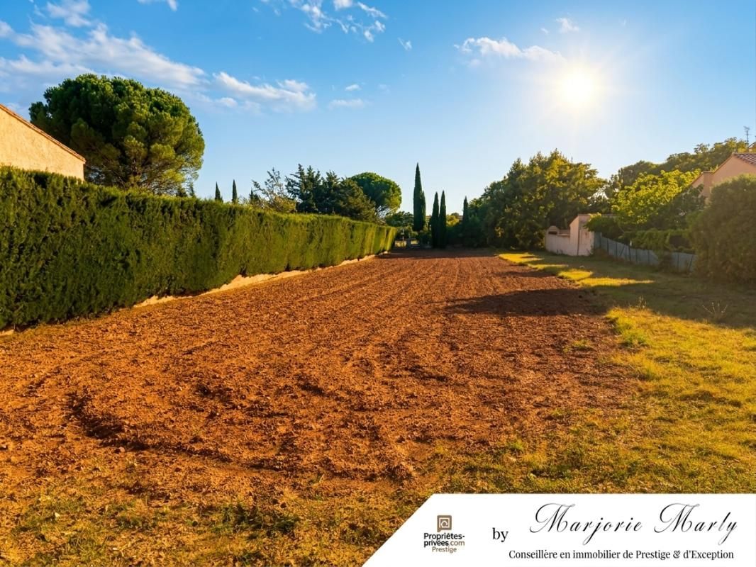 LEZIGNAN-CORBIERES Terrain à vendre LEZIGNAN CORBIERES (11200) Secteur pinède -1407 m2- 54 990 HAI 1