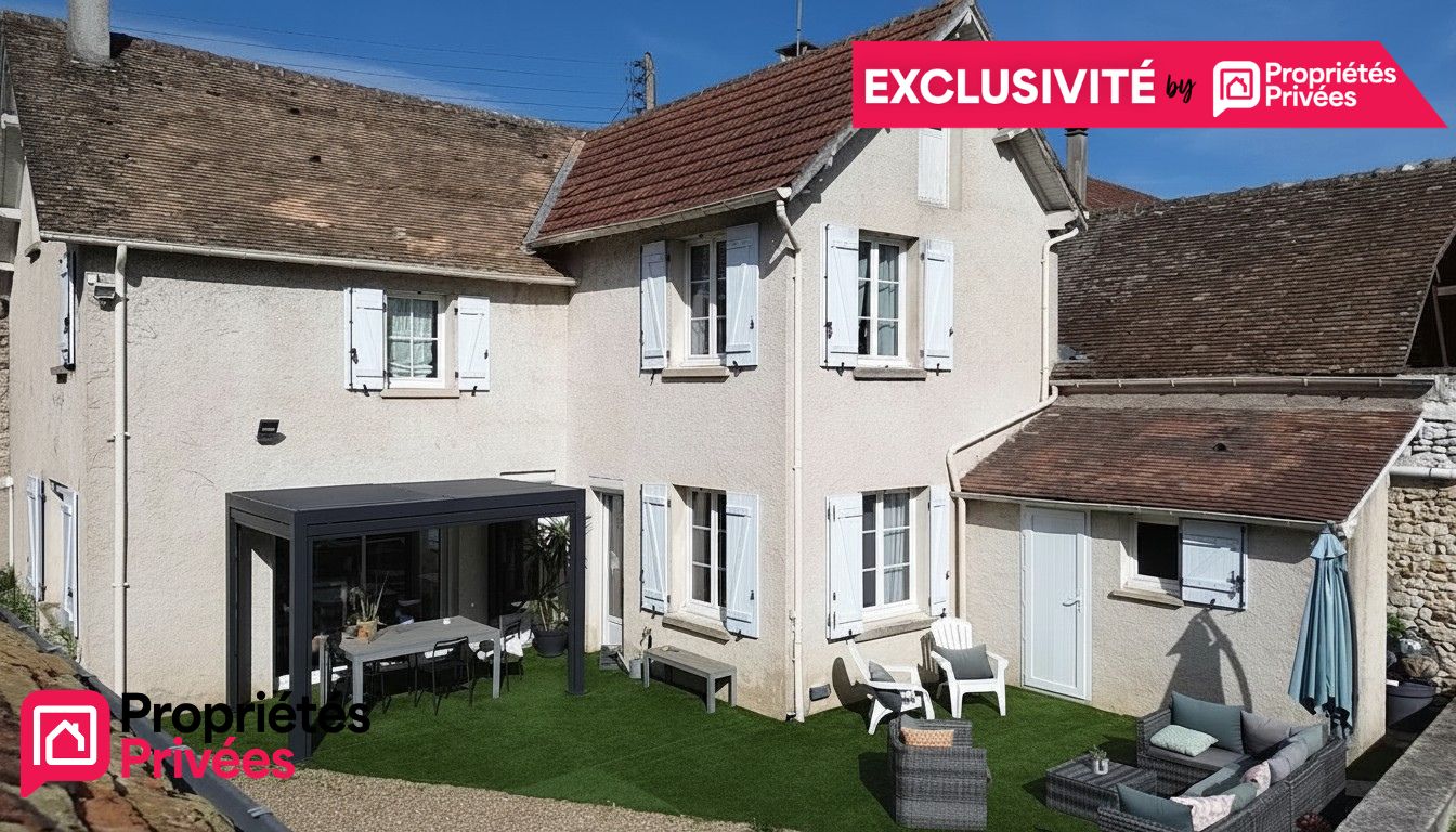 LONGNES Maison ancienne 138m2 4 chambres grand garage 74m2 Jardin clos 625m2 354000 1