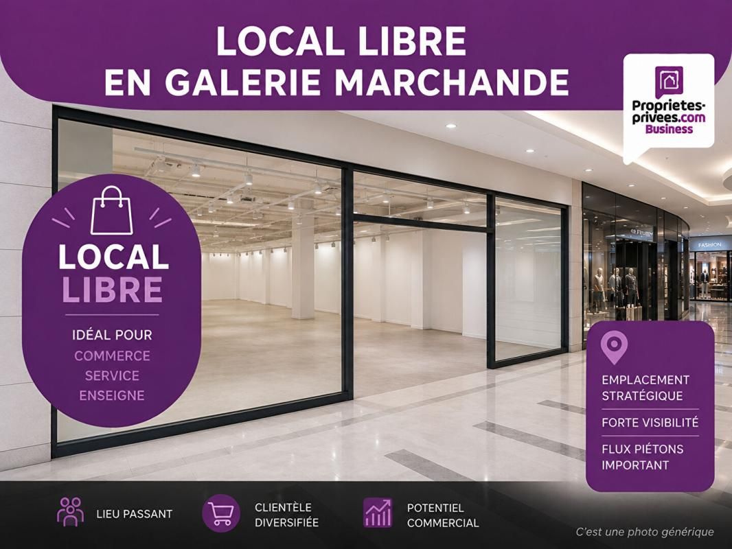 HAUCONCOURT LOCAL COMMERCIAL 174 m², GALERIE COMMERCIALE HYPERMARCHÉ LECLERC 1