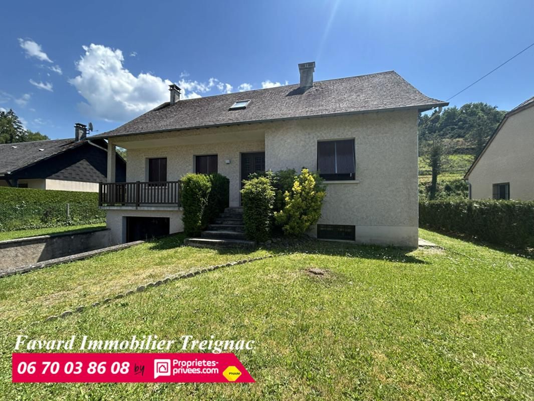 TREIGNAC Maison Treignac  120 m²  jardin plat et espace de vie de plain pied 1