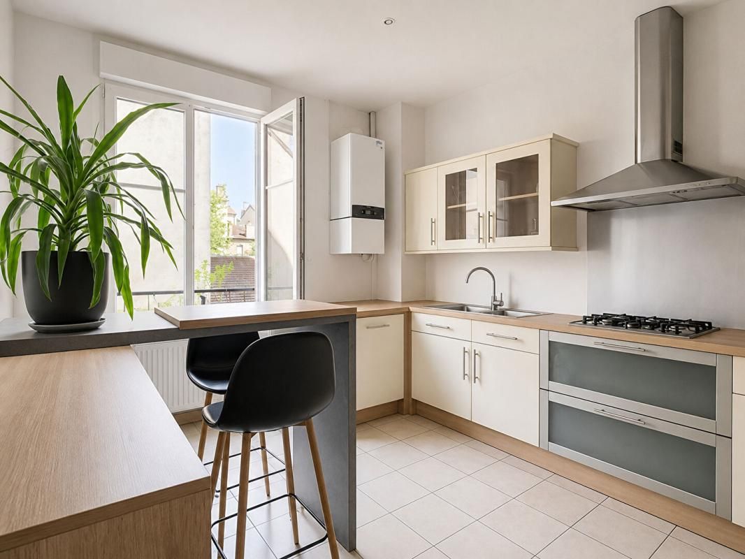 NANCY Appartement de caractère rénové ,134 m², 3 chambres, 2 caves, 1 grenier, 1 jardin en rez-de- chaussée 3