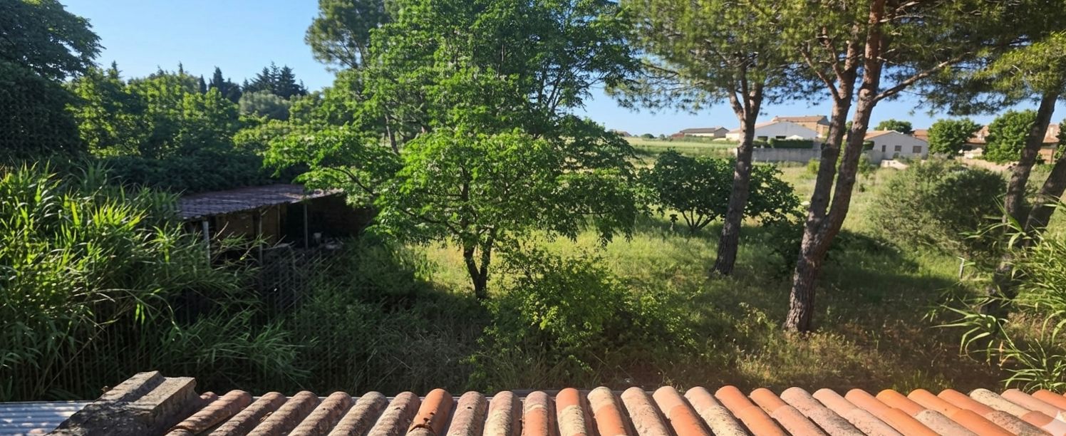 FABREZAN , NOUVEAUTE : GRANDE MAISON 4 CHAMBRES ET JARDIN