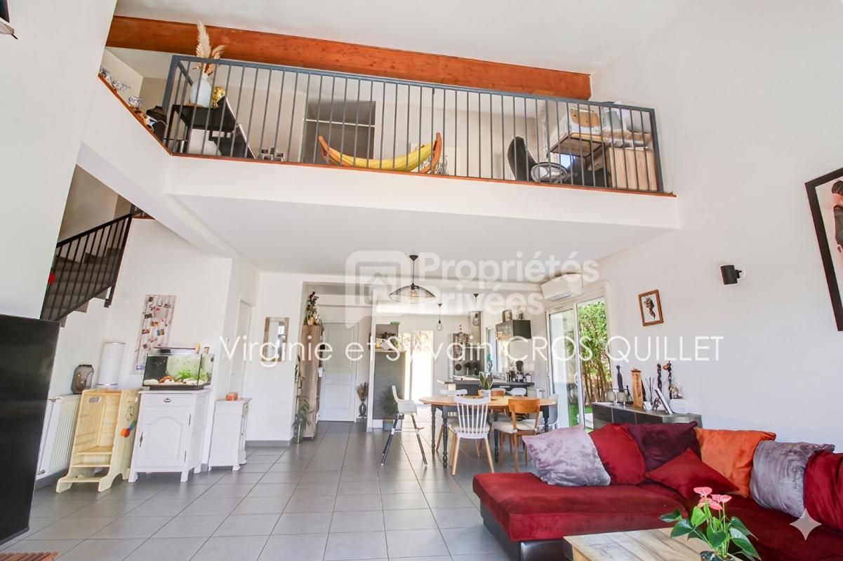 MONTASTRUC-LA-CONSEILLERE Maison T4 + mezzanine bureau 118 m2 + double garage et cellier 2