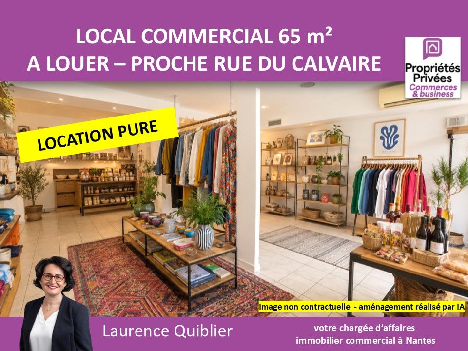 NANTES 44000 NANTES - LOCAL COMMERCIAL 65 M² A LOUER PROCHE CALVAIRE - FELTRE 1