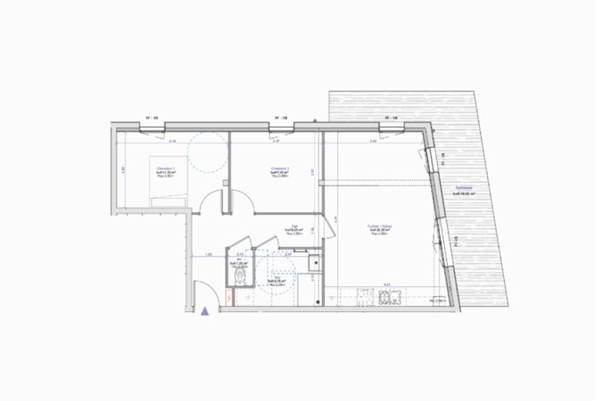 BERCK Appartement Berck 3 pièce(s) 63 m2 - 62600 - 2