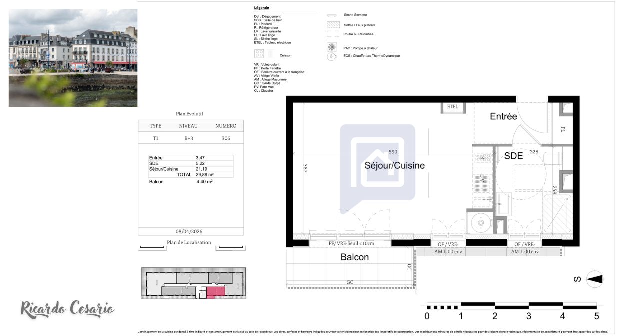CONCARNEAU CONCARNEAU 29900 - STUDIO AVEC BALCON - A DEUX PAS DU CENTRE VILLE 2