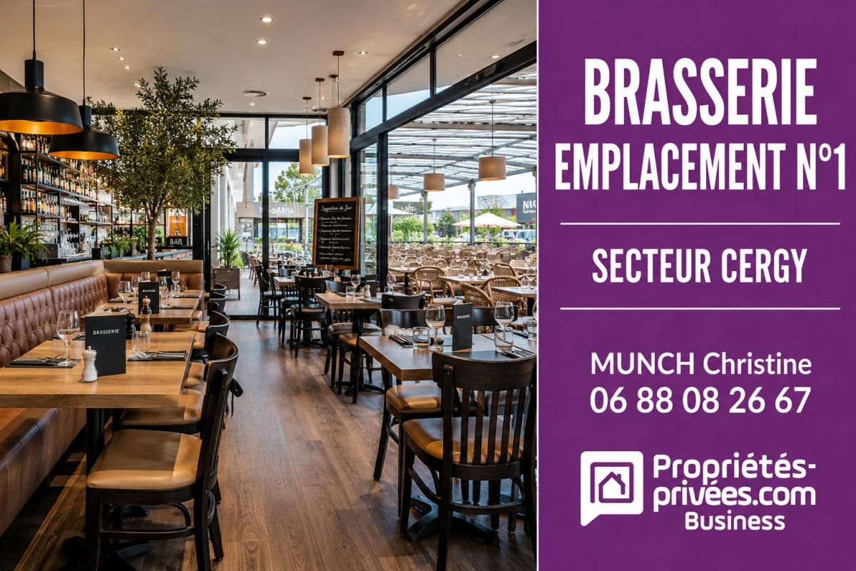 CERGY 95000 CERGY - BAR BRASSERIE - EMPLACEMENT N°1, GRANDE TERRASSE 1