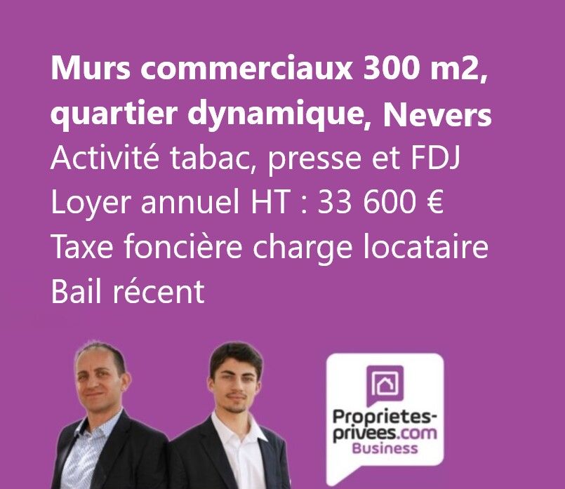NEVERS 58000 NEVERS - MURS COMMERCIAUX LOUES, 300 M² 1