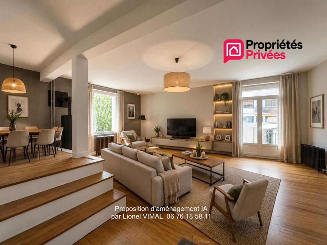 Maison T7 ( 5 ch ) 162 m2 avec garage, terrasse et cave