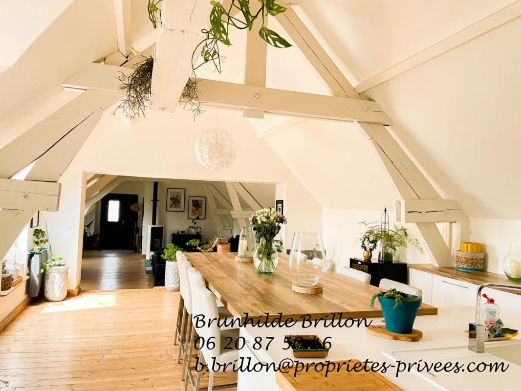 Maison/appartement type loft 140M², 3 chambres, jardin