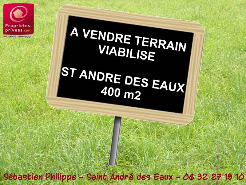 Terrain constructible viabilisé - 400 m2