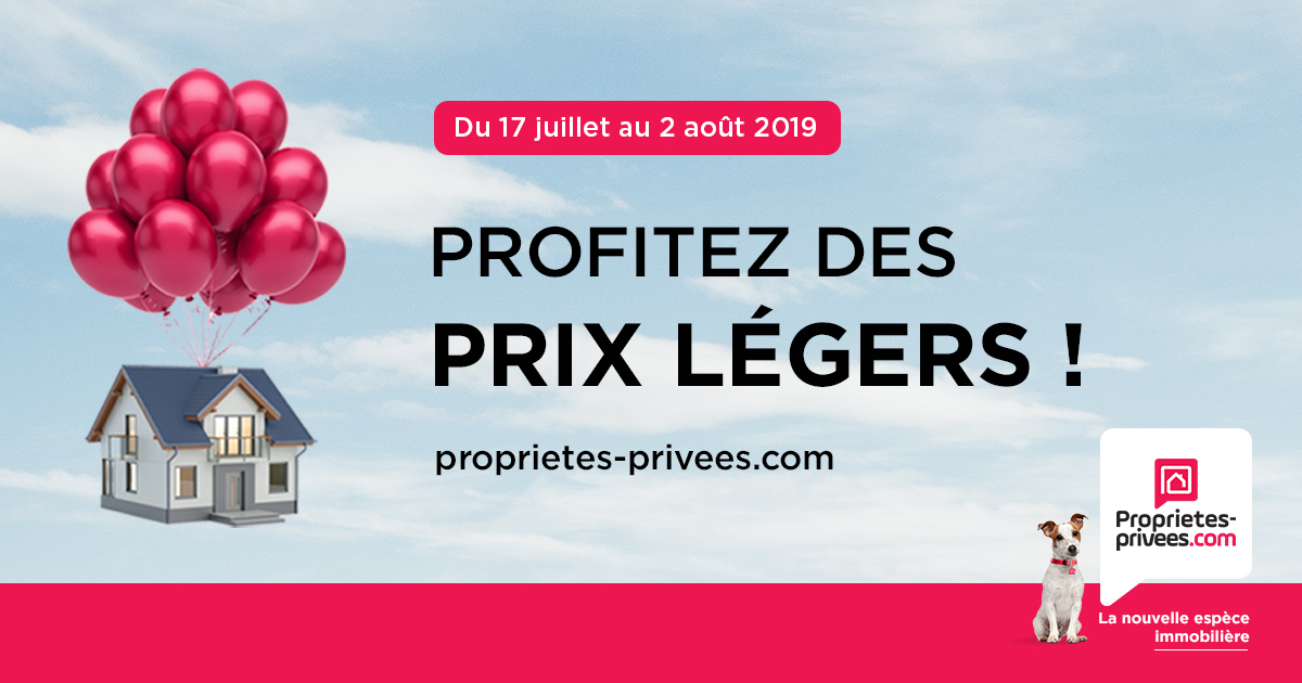 Cet été, Proprietes-privees.com renouvelle son opération prix légers !