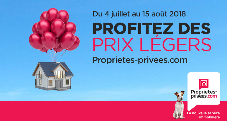 Proprietes-privees.com renouvelle son opération « Prix légers » pour l’été !